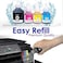 490 (4-Pack Black Cyan Magenta Yellow) Ink for GI 490 for PIXMA G3400 G2400 G1400 G4400 G1411 G2411 G3411 G4411 G4410 G3410 (gi-490)