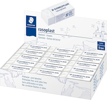 STAEDTLER Raso Plast Eraser Box=30pcs