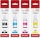 Ink Compatible for Canon PIXMA G1000 G1010 G1100 G2000 G2002 G2010 G2012 G2100 G3000 G3010 G3012 G3100 G4000 G4010 Printers(Bk/C/M/Y) Bottle Set