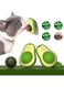 2PCS Avocado Catnip wall toys, Avocado rotating removable catnip balls, ideal catnip wall Catnip wall toys, including Catnip wall balls, teeth cleaning cat ball toys