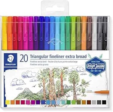Staedtler 338 TB20-CST Broadliner Pens, Multicoloured