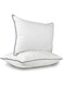 2-Piece Luxury Pillow Cotton White 48x70cm