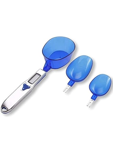 SKEIDO 300g/0.1g Portable LCD Digital Kitchen Scale Measuring Spoon Gram Electronic Spoon Weight Volumn Food Scale 3pcs/set