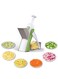 Vegetable Cutter - Stainless Steel Blades, Manual Food Slicer for Chefs and Home Use