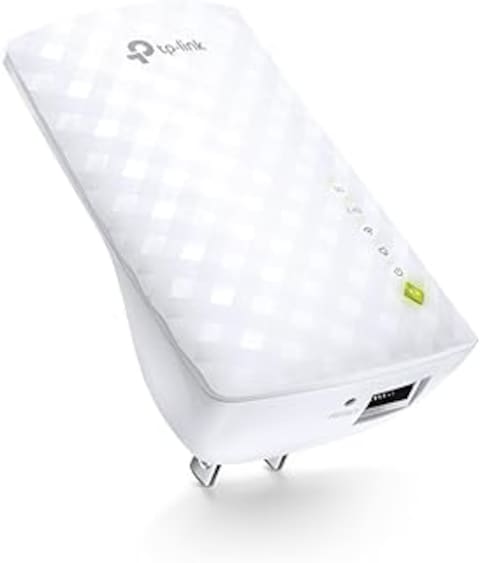 RE200 AC750 Dual Band Mesh Wi-Fi Range Extender 433 Mbps 5GHz and 300Mbps 2.4GHz Speed White