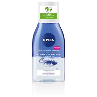 NIVEA Eye Makeup Remover Double Effect Sensitive Lashes Protection 125ml