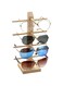 BPA Sunglasses Rack Multi Layers Wooden Sunglass Eyeglasses Display Stands Shelf Glasses Display Show Stand Holder Rack Jewelry Glasses Showcase Sunglasses Stand (Color : Single 4)