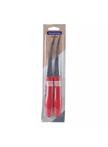 Cor And Cor Tomato Knives Set, Kitchen tool set of 2 Pieces, Red