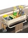 Easy-Install No-Drill Kitchen &amp; Bathroom Storage Rack - Multi-Functional Wall-Mounted Organizer For Sink And Countertop, Durable Plastic Bathroom Storage Cabinet Kitchen Sink Organizer