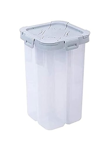 JANNAH Four-Grid Food Container Kitchen Storage Jar Airproof Sealed (Grey)