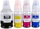 GI-40 PGBK/C/M/Y (4-Pack Pigment Black Cyan Magenta Yellow) GI 40 Compatible Ink Bottle Replacement for Cann Guaranteed Compatibility with PIXME G6040 G5040 GM2040 G7040 GM4040