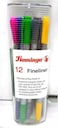 FLAMINGO 12 Pieces Fineliners pens multicolors