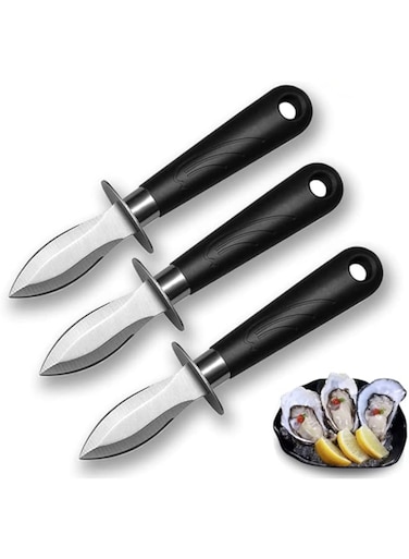 MAKINGTEC Oyster Knife Shucker Set Oyster Shucking Knife Cut ResistantSeafood Opener Kit Tools Resistant Gloves Stainless Steel Clam Shellfish Seafood Opener