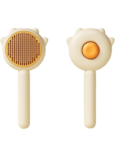 Magic Pet Comb, Pet Hair Cleaner Brush, Cat Grooming Brush with Release Button, Cat Brush for Shedding Long or Short Hair Cats Dogs Pet Massage Brushes,