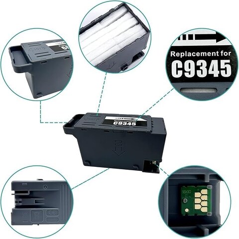 Maintenance Box Replacement for C9345 or C12C934591,Work with ET-5800 ET-5850 ET-5880 ET-16600 ET-16650 ST-C8000 L15150 L15160 WF-7820 WF-7840 Printer