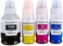 GI-40 PGBK/C/M/Y (4-Pack Pigment Black Cyan Magenta Yellow) GI 40 Compatible Ink Bottle Replacement for Cann Guaranteed Compatibility with PIXME G6040 G5040 GM2040 G7040 GM4040