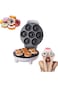 Mini Donut Maker Machine &ndash; Electric Donut Press with Non-Stick Double-Sided Heating, Kid-Fr