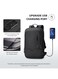 Mobcos Back Pack Black 8228 Elite Laptop Backpack with USB Charging Port &ndash; Waterproof Anti-Theft Business Travel Backpack for Men &amp; Women, Slim Oxford Material Bag Work &amp; College