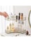OSHIMA Bathroom Counter Organizer Corner Storage Shelf Counter Standing Rack Tiered Tray Vanity Organizer Corner Bathroom Organizer for Vanity Perfume Tray for Corner Storage (2 Tiers)