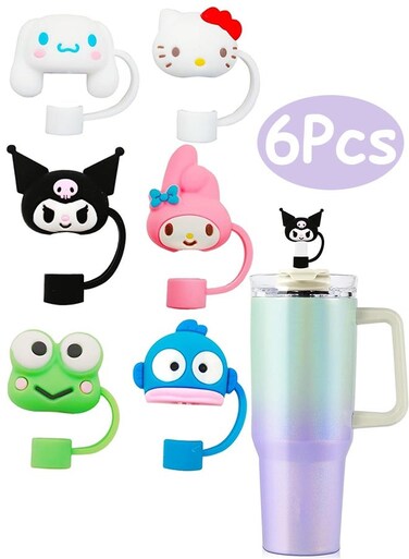 Reusable Stanley Straw Cover, Silicone Straw Topper Straw Covers Cap for Stanley Cup 30&amp;40oz with Tumblers 10mm 0.4in Stanley Lid Accessories Simple Stanley Cup Straw Topper