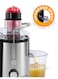 Sonashi Juice Extractor with 2 Speeds - 1.6L Pulp Container, 500ml Cup, Whole Fruit Juice Extractor with Stainless Steel Body &amp; Filter Basket, Motor Overheat Protection 800W SPJ-501N Black/Silver