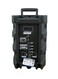 Sonashi Rechargeable Professional Speaker With Remote Control And Microphone Wireless USB/Bluetooth/SD Card Slots, Fm Stereo Radio Function, Colorful LED Light, Digital Karaoke Feature SPS-7908R Black