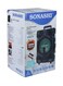 Sonashi Rechargeable Professional Speaker With Remote Control And Microphone Wireless USB/Bluetooth/SD Card Slots, Fm Stereo Radio Function, Colorful LED Light, Digital Karaoke Feature SPS-7908R Black