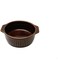 Daiso Stripe Emboss Round Bakeware Brown