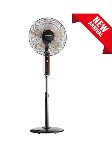 مروحة عمودية 16 بوصة من سوناشي (SF-8025S) ، اسود