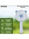 Sonashi 4 Inch Rechargeable Mini Fan With 2 Speeds, Handheld And Portable Design, Continuous Working Of 1.5 Hours(High), 3 Hours(Low), 5V Usb Charge SRF-004 Blue/White