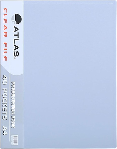 Atlas ATCL010 File Presentation Book (Blue, A4,40 Pockets)