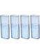 DAJUXIN 4 Pcs Cotton Swab Holder for Travel Mini Travel Swab Case Cotton Swab Box for Makeup Sponge Cotton Swabs Hair Ties Floss Cosmetics Makeup Bedroom Travel (Blue)