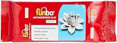 Funbo Air Hardening Clay 250 grams (White)
