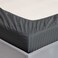 MAXQON Fitted Bed Sheet +2Pcs Pillow Covers, Double Size 120x200+15cm, Color Grey
