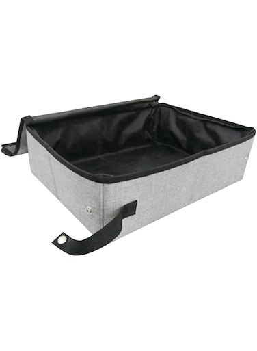 YANDAN Travel Cat Litter Box Portable Cat Litter Box with Lid Collapsible Waterproof for Outdoor Travel