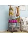 Triangle Coat Rack Removable Bedroom Hanging Clothes Rack With Wheels Floor Standing Coat Rack Clothes Hanger