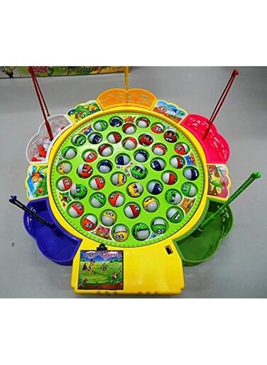 Fishing Game Toys - 45 Fishes with 5 Rods