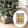 Set of 12 Christmas Tree Ornaments Home Decorative Crafts (Gold)