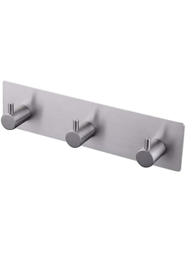 3 Hooks SUS 304 Stainless Steel Coat Robe Hat Clothes Hook Hanger Towel Rack Brushed