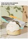 suction cup sharpening stone, cute mini kitchen knife sharpener, minimalist small sharpener, suction cup sharpening tool, kitchen manual sharpener (yellow)