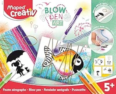 Maped Creativ Blow Art Colouring Felt Tip Pens, Assorted