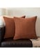 CasRmia Corduroy Soft Throw Pillow Covers for Living Room，Set of 2 18X18 Inch/45x45cm Home Decor Decorations for Sofa Couch Bed Chair