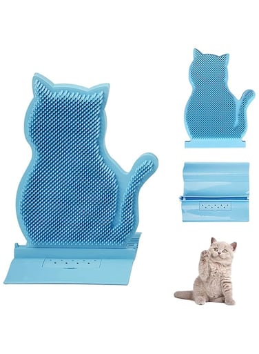 Akooya Cat Self Groomer, Pink New Cat Arch Self Groomer Massager Tool, For Clean Pet and Massage Body