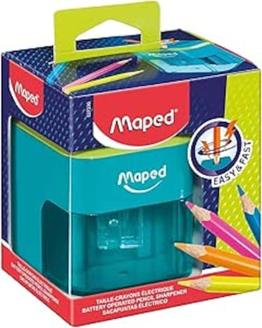 Maped Battery Electric Pencil Sharpener, 27330, Blue