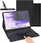 Keyboard Case for Galaxy Tab A7 Lite 8.7 inch 2021 (SM-T220 / T225), Slim Lightweight Stand Cover with Magnetically Detachable Keyboard (Samsung Galaxy Tab A7 Lite, Black)