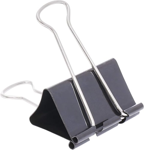 Atlas Binder Clips - 51 Mm - 12 Pieces, Black - Clip005