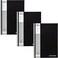 Pukka Pad Black Linen Casebound A4 Pad &ndash; Pack of 5 Hardback Notebooks with 192 Pages of 90GSM Paper with 8mm Lines and Margin &ndash; 29.7 x 21cm, Black
