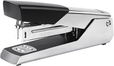 Atlas Half Strip Metal Chrome Stapler   25 Sheet Capacity For School   Office