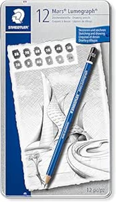 STAEDTLER LUMOGRAPH PENCIL PEFC PUR 12PC