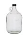 1Pc Glass Bottle With Plastic Lid Clear